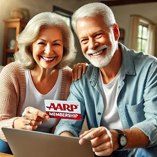 AARP 멤버십을 상징하는 이미지, 50세 이상을 위한 특별 혜택 안내