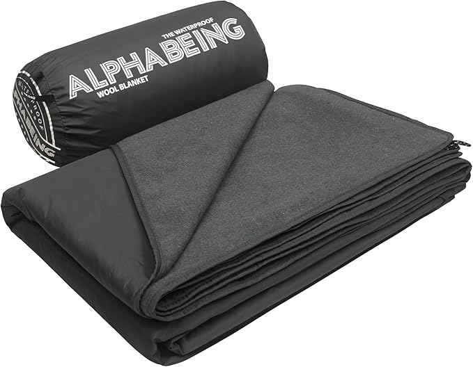 AlphaBeing 방수 울 블랭킷 (79x59인치)