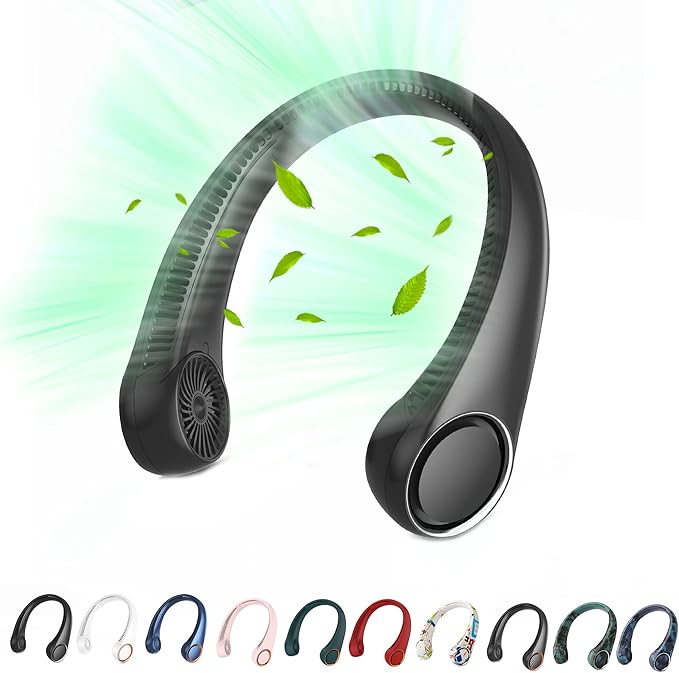 Portable Neck Fan, Hands Free Bladeless Fan